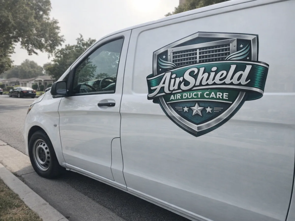 Service van arriving on a San Rafael, CA street — local same-day coverage